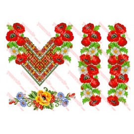 Вафельна картинка Вишиванка 002